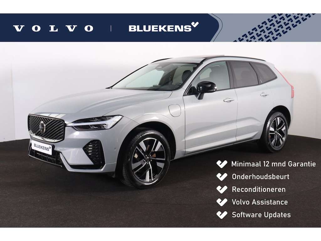 Volvo XC60 T6 Recharge AWD Plus Dark - Panorama/schuifdak - IntelliSafe Assist & Surround - 360º Camera - Harman/Kardon audio - Verwarmde voorstoelen, stuur & achterbank - Parkeersensoren voor & achter - Elektr. bedienb. voorstoelen met geheugen - Head up display - Draadloze tel. lader - Extra getint glas - Inklapbare trekhaak - 19' LMV