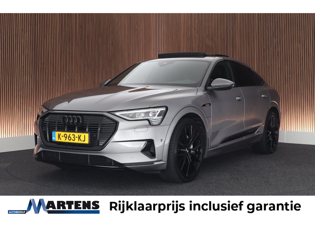 Audi e-tron Sportback 55 408pk quattro Business edition Plus 95 kWh SOH 92% Panoramadak Luchtvering Camera Memory Navigatie