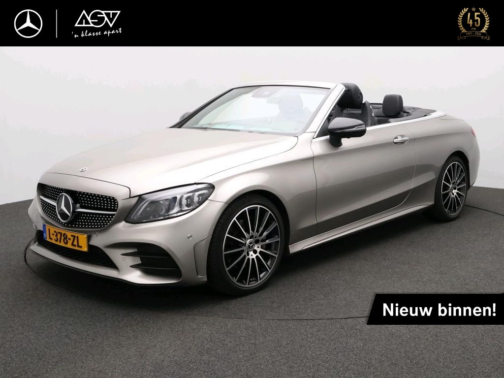 Mercedes-Benz C-klasse Cabrio 180 Premium Plus Pack | Memory Seats | 360° Camera | Burmester Sound System | Airscarf & Aircap | DAB+ Radio | Sfeerverlichting | Klasse 3 alarm | Verwarmd Stuurwiel | 19" Multispaaks AMG Velgen | Smartphone Integratie