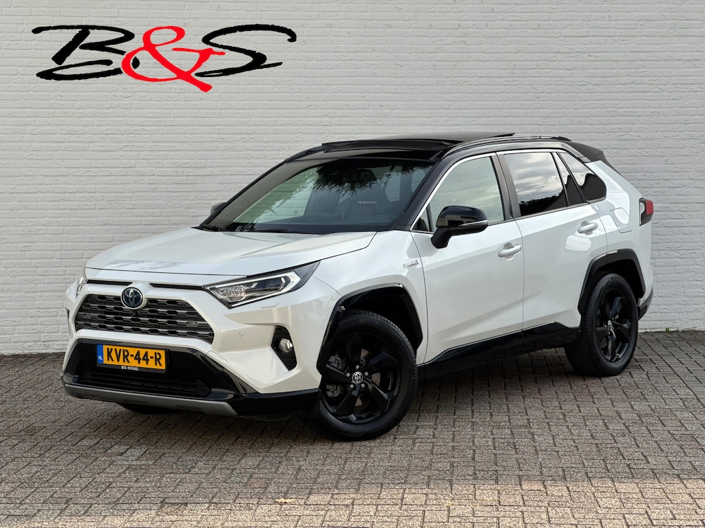Toyota RAV4 2.5 Hybrid AWD Bi-Tone Trekhaak Leder Panorama JBL Verwarmde voorruit en stuur