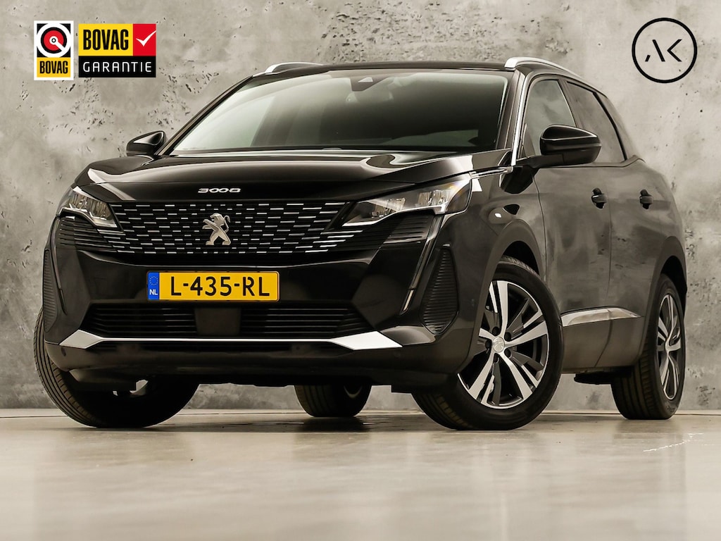 Peugeot 3008 1.2 PureTech Allure Sport (APPLE CARPLAY, GROOT NAVI, STOELVERWARMING, LEDER, 360 CAMERA, SPORTSTOELEN, KEYLESS, GETINT GLAS, TREKHAAK, ADAPTIVE CRUISE, NIEUWSTAAT)