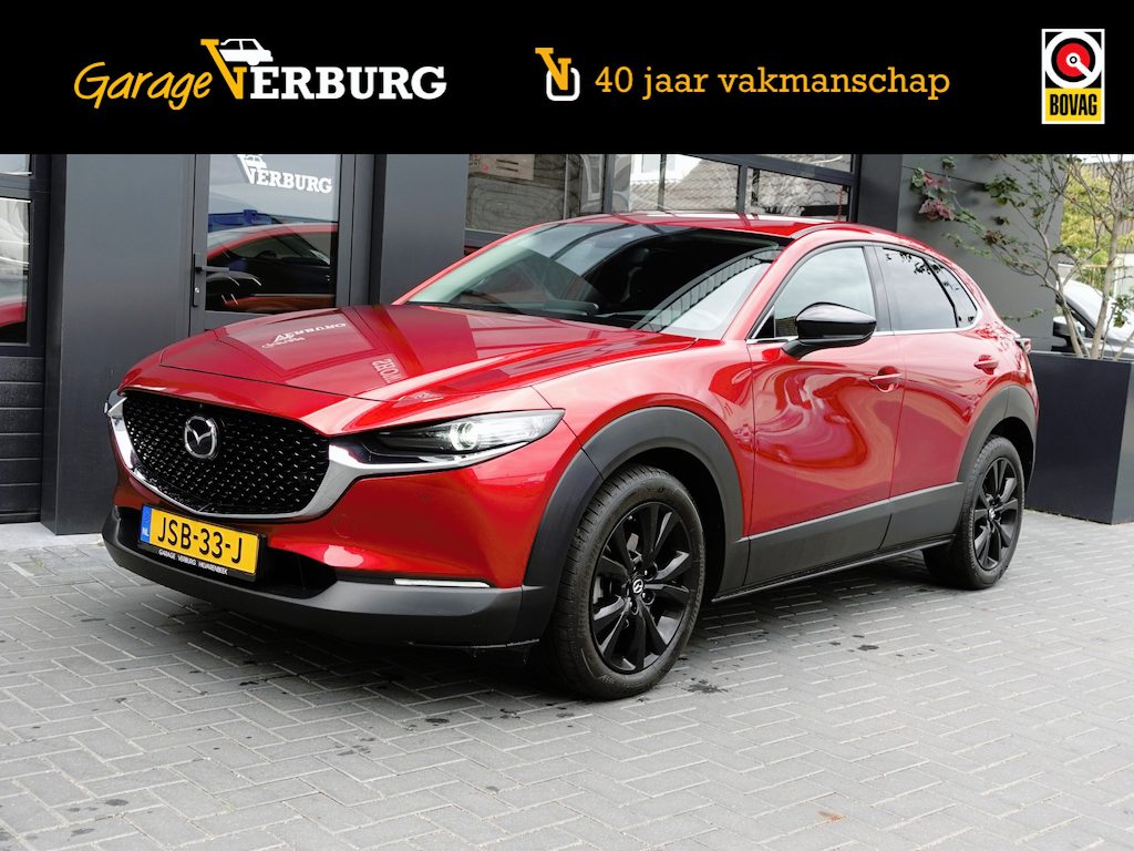 Mazda CX-30 2.0 e-SkyActiv Hybrid Automaat HOMURA 150 Pk (Navi,Camera360,AdaptiveCruise,Stoelverwarming,Elek.achterklep,Trekhaak)