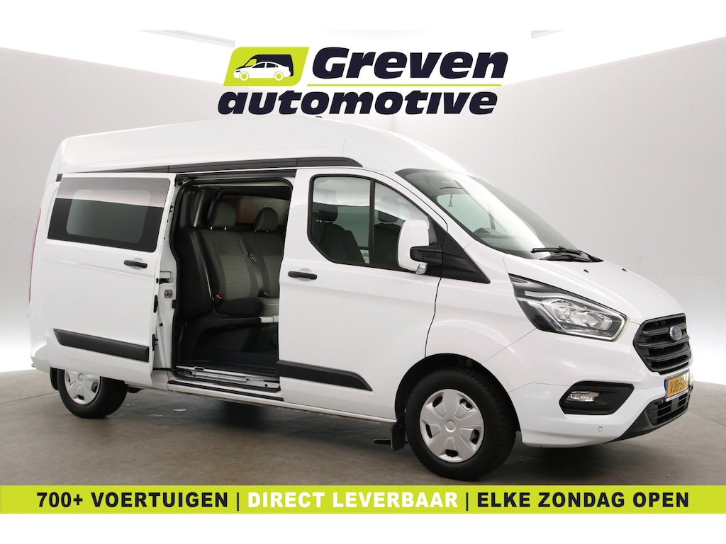 Ford Transit Custom 2.0 TDCI L2H2 | Dubbele Cabine | Airco | Cruise | 2800KG Trekgew. | Trekhaak | Parkeersens.