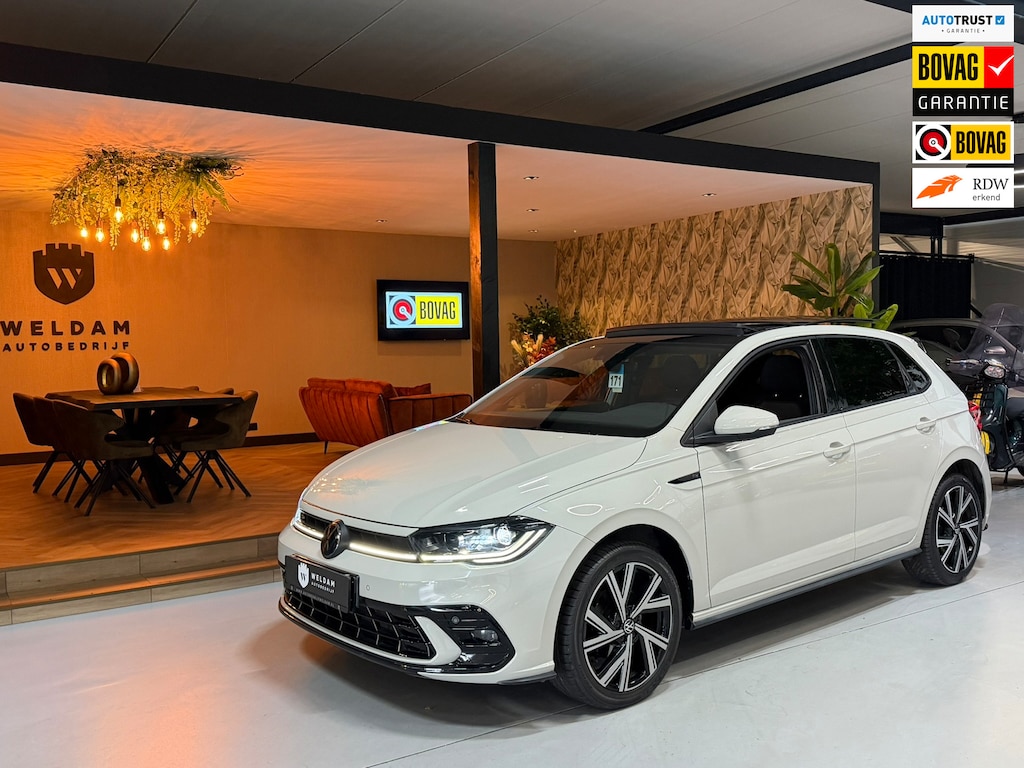Volkswagen Polo 1.0 TSI R-Line Business Garanite|IQ Light|Pano|Virtual Cockpit|ACC|Camera|Navi|CarPlay|LED|Rijklaar