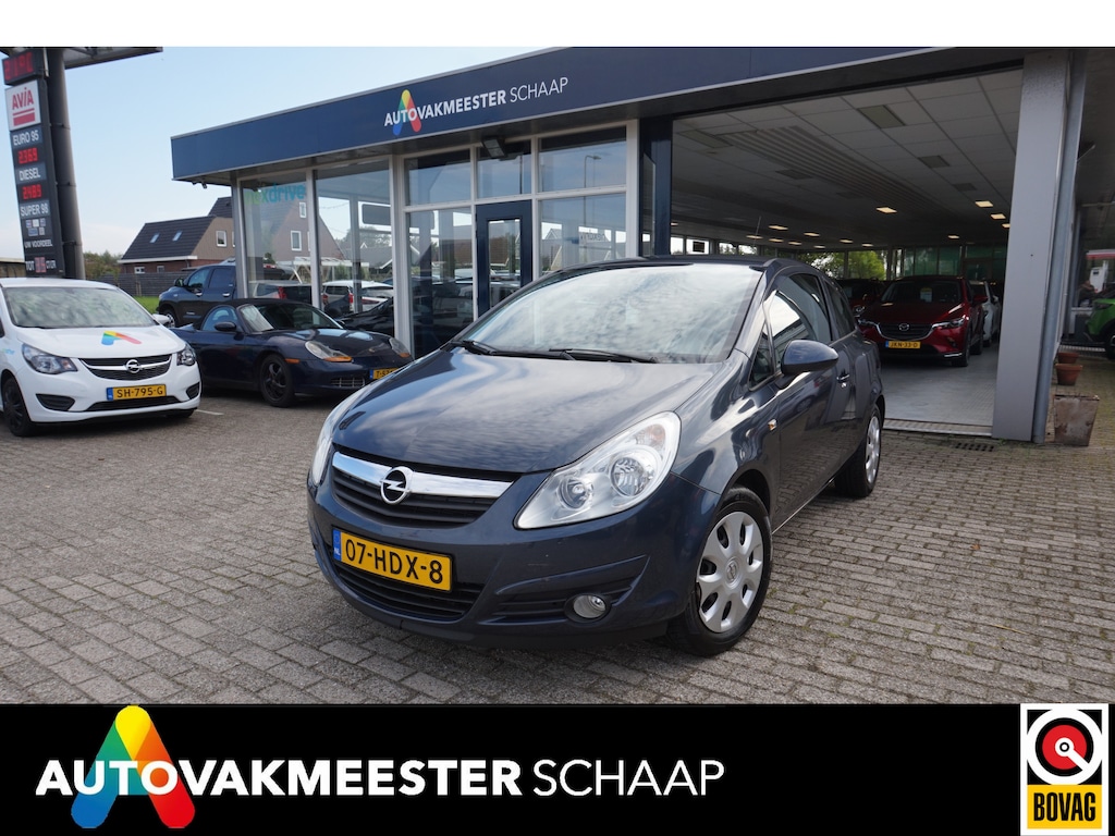 Opel Corsa 1.4-16V Enjoy , Airco , Incl nw apk/beurt & 3 mnd 100% garantie