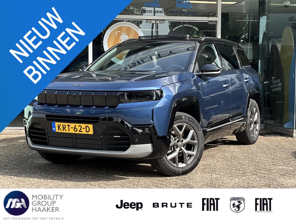 Jeep Compass 1.2 e-Hybrid Summit | Apple/Android | Panorama schuifdak | Massage stoelen