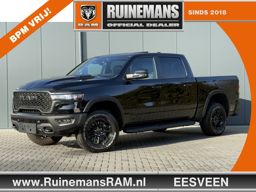 Dodge Ram 1500 3.0 420 PK REBEL PREMIUM / LUCHTVERING / 2025 MODEL / INCL PRINS LPG! / PANO / 360 CAMERA / TREKHAAK / 3500 KG AHG / NIGHT EDITION