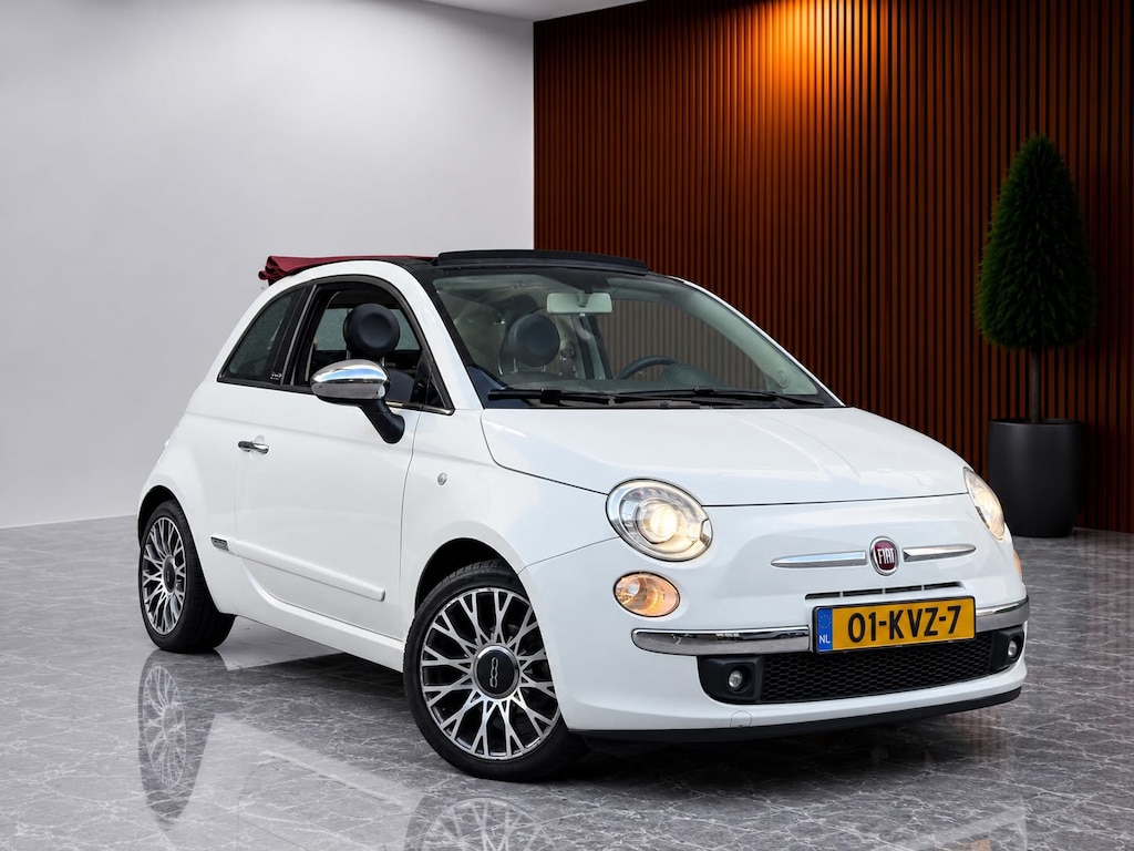 Fiat 500C 1.2 Lounge Parelmoer! Automaat (CLIMATE CONTROL, AIRCO, INTERSCOPE GELUID, XENON, PARKEERSENSOREN, NL-AUTO, GOED ONDH)
