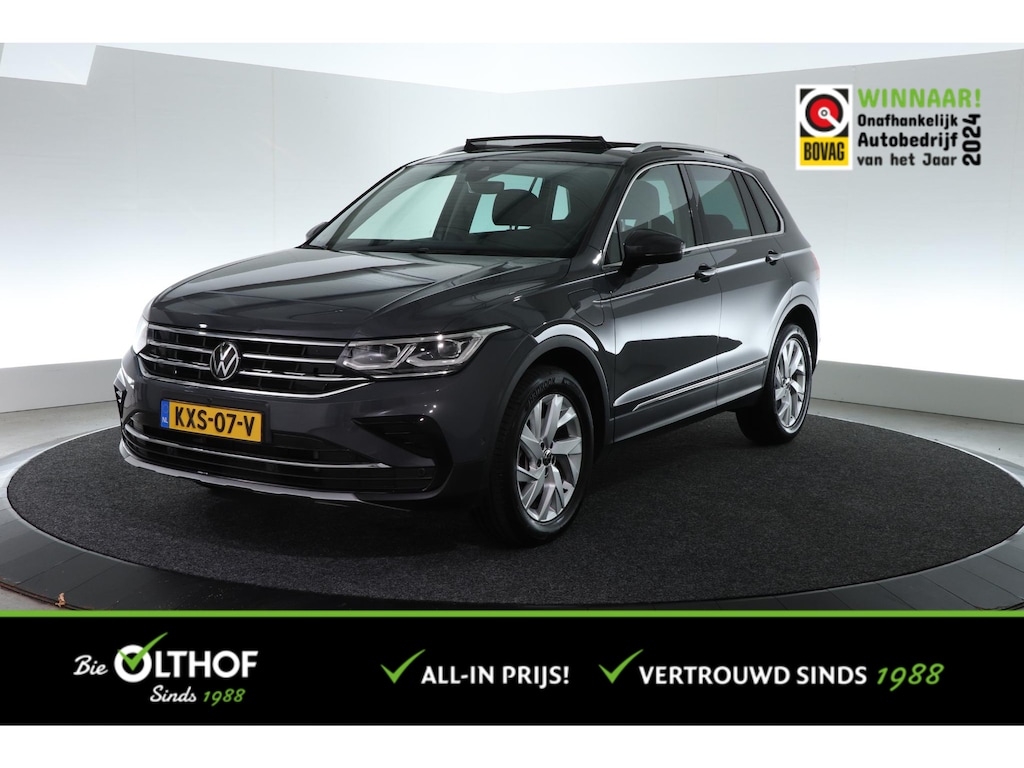 Volkswagen Tiguan 1.4 TSI eHybrid Elegance | ALL-IN PRIJS | SCHUIF - KANTEL | LEDER | STOEL-STUURVERW. | CARPLAY |