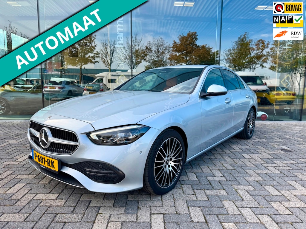 Mercedes-Benz C-klasse 200 Luxury Line, 1e eigenaar, NAP, CarPlay, Leder, DISTRONIC, 18 inch