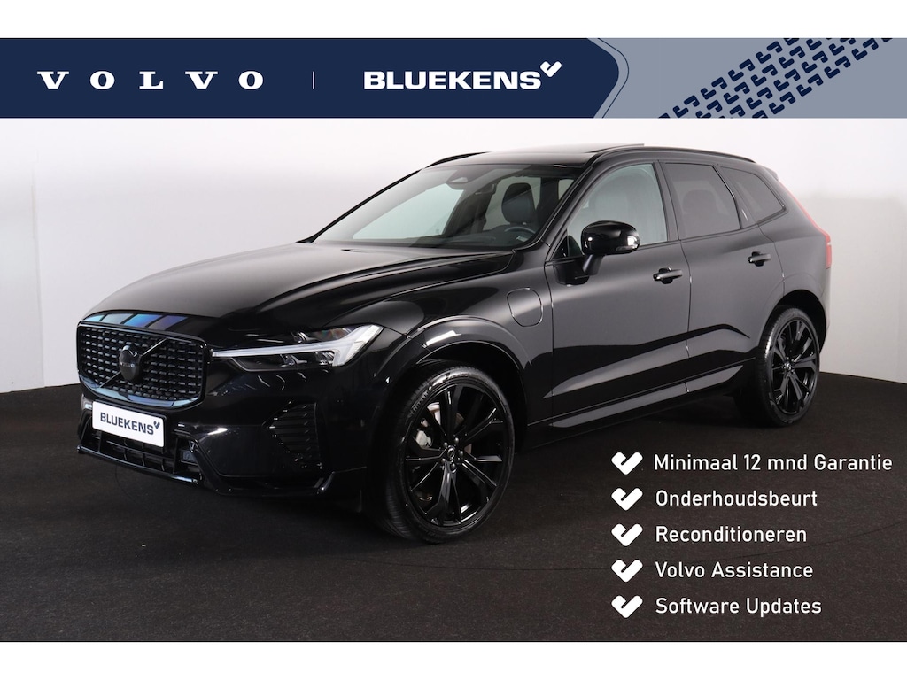 Volvo XC60 T6 Recharge AWD Ultra Black Edition - Panorama/schuifdak - IntelliSafe Assist & Surround - Harman/Kardon audio - Adaptieve LED koplampen - Parkeercamera achter - Verwarmde voorstoelen, stuur & achterbank - Parkeersensoren voor & achter - Elektr. bedienb. voorstoelen met geheugen - Head up display - Draadloze tel. lader - Extra getint glas - Inklapbare trekhaak - 21' LMV