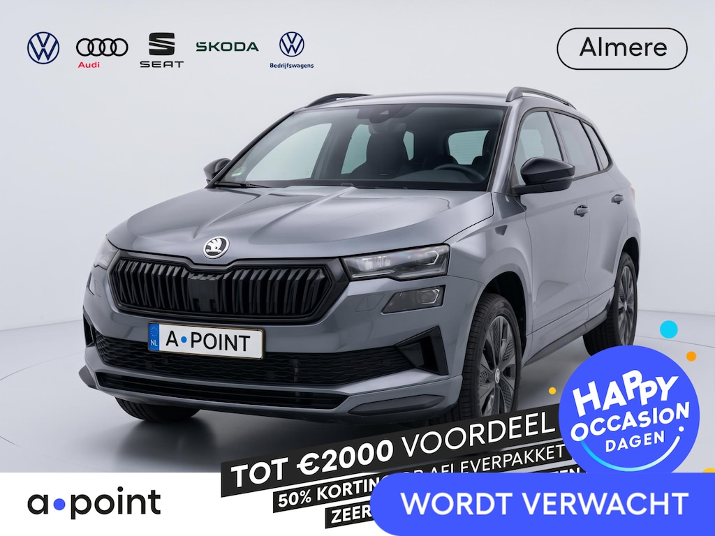 Skoda Karoq 1.5 TSI ACT Sportline Business 150 pk Automaat (DSG) | Verlengde garantie | Navigatie via App | Parkeersensoren | Achteruitrijcamera | Adaptieve cruise control | Stoelverwarming v/a | Verwarmde voorruit |