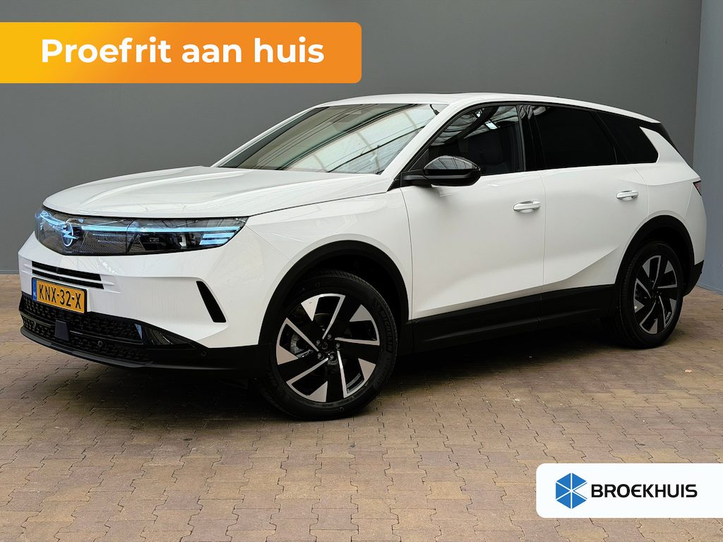 Opel Grandland 1.2 Turbo Hybrid Business Edition Focal | Panoramadak | HUD | Carplay/Android Auto | Navigatie | Stoelverwarming| Achteruitrijcamera | Adaptive Cruise Control met slimme snelheidsbegrenzer en Stop&Go functie | Apple Carplay/Android Auto|telefoonintegratie premium