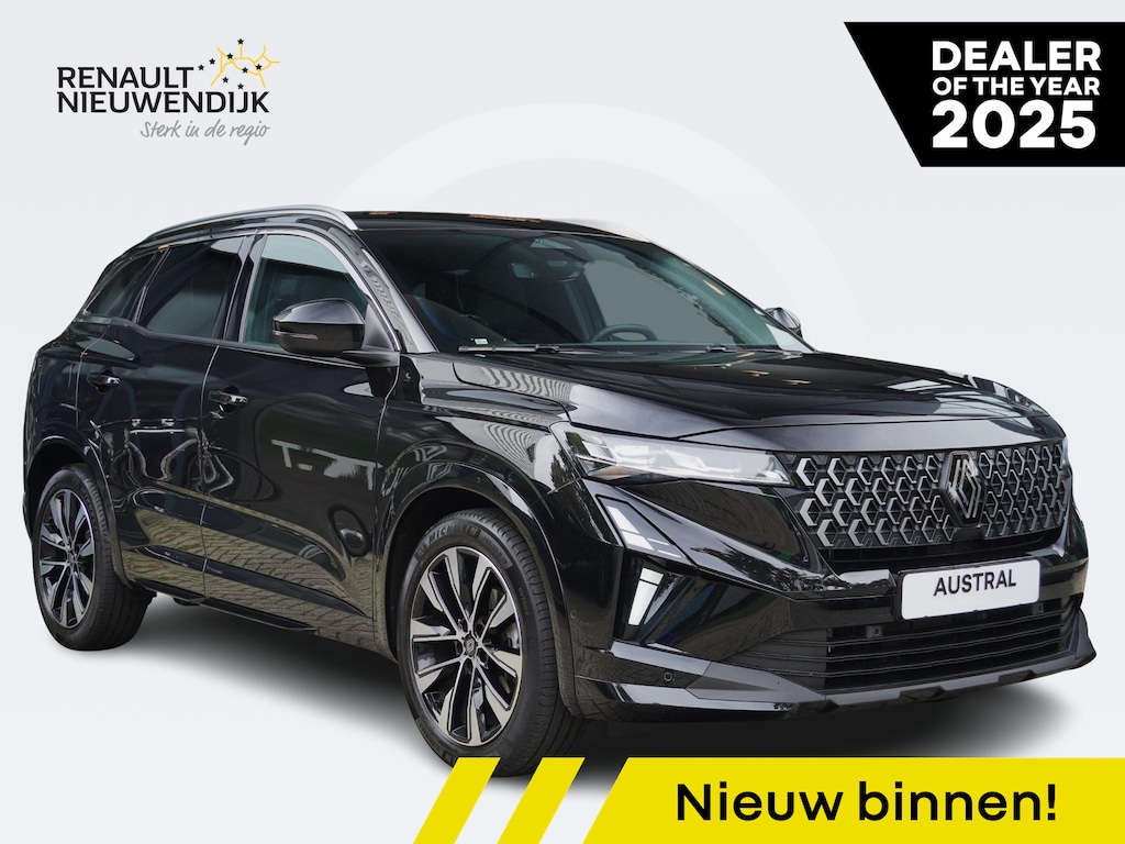 Renault Austral 1.3 mild hybrid 150 techno AUTOMAAT / 8.000KM / TREKGEWICHT 1800KG / NAVI / CAMERA / PDC 360 / ADAPT. CRUISE / BLINDSPOT / STOELV. / STUURV. / VOORRUITV. / KEYLESS / CLIMATE / APPLE CARPLAY / 19'' LMV