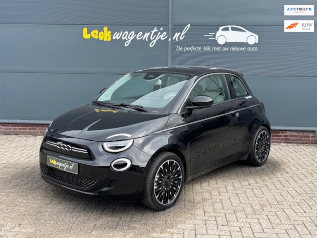 Fiat 500e La Prima 42 kWh *pano *camera *carplay *leder etc.