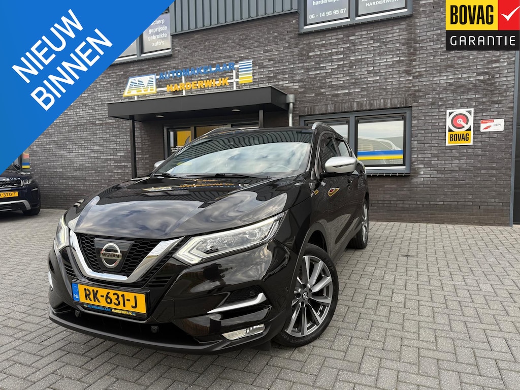 Nissan Qashqai 1.2 Tekna + | 2E EIGENAAR | 3/6/12MND GARANTIE | PANO | FACELIFT | CARPLAY | BOSE | CRUISE | LEDER | NAVI |