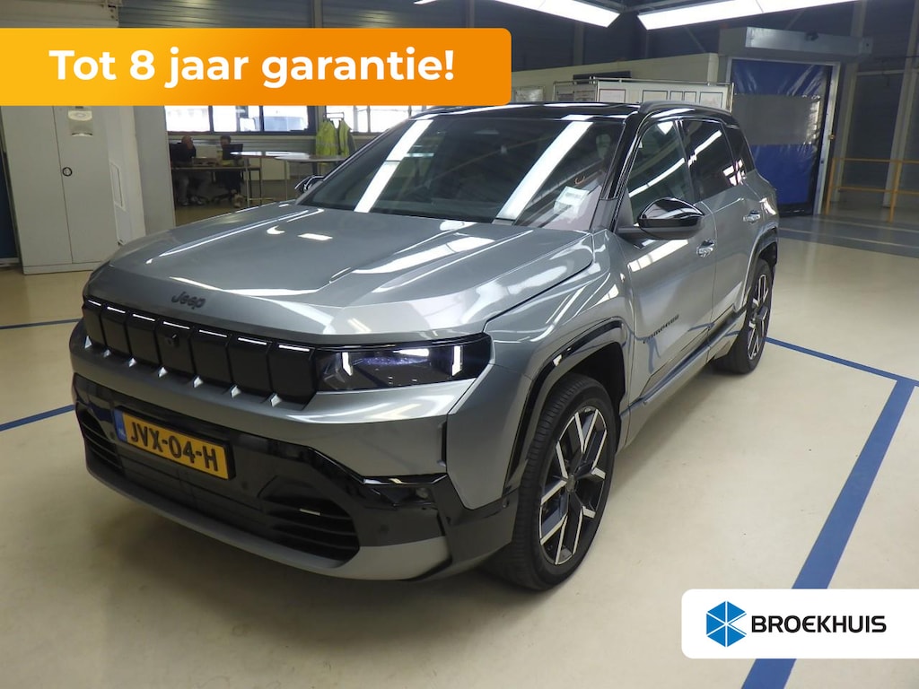 Jeep Compass First Edition 74 kWh Tot 8 Jaar Garantie! | Schuif-/Kanteldak | Elektr. Stoelen | Adaptive Cruise | Elektr. Achterklep | 20"LMV | LED-Matrix | !!