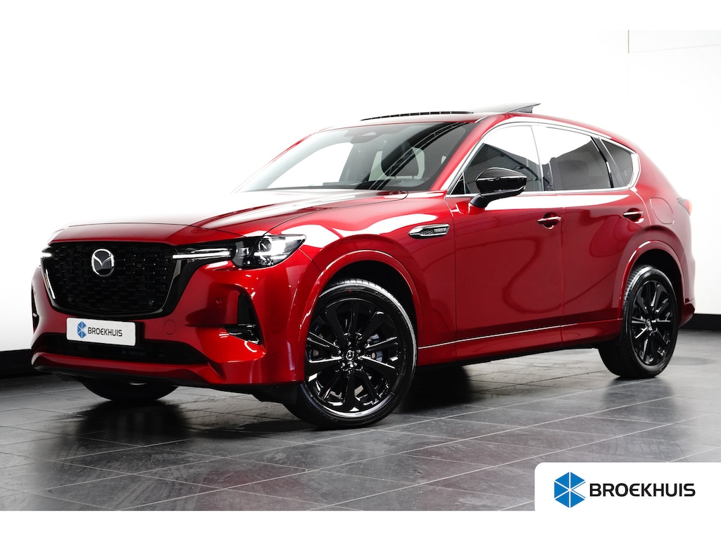 Mazda CX-60 2.5 e-SkyActiv PHEV Homura Plus | Nieuwe Auto | Schuifdak | 360 Camera | Stoelventilatie | Leder | Keyless | Head-up | Adaptieve Cruise | Carplay | Navi