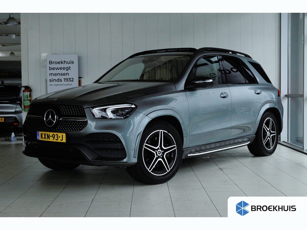 Mercedes-Benz GLE 350 e 4MATIC Premium AMG-Line | SOH 95% | Adapt. Cruise | Schuifdak | Softclose | Stoelverwarming | 360 Camera | Leder | Navi | Trekhaak | Memory | Elektr. Klep