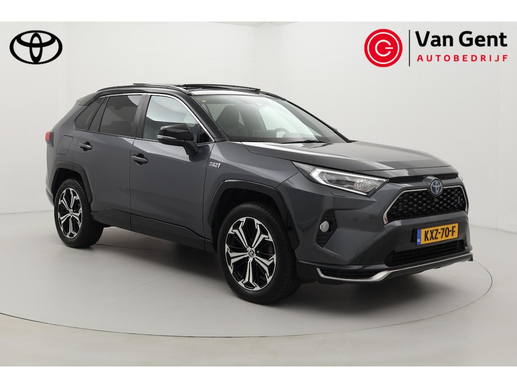 Toyota RAV4 2.5 Plug-in Hybrid AWD Bi-Tone Plus | Panoramadak | Apple Carplay / Android Auto | 360 camera | Leder | Stoelverwarming/-ventilatie | Dodehoek detectie | JBL | Head-up display | Digitale binnenspiegel | 19 inch