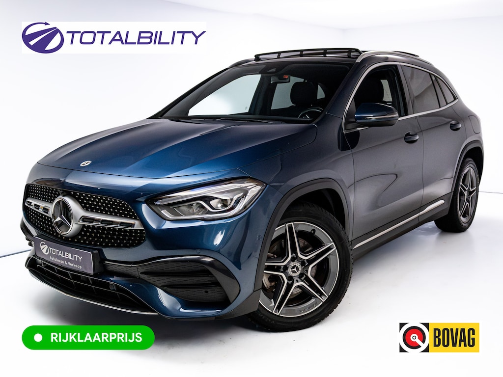 Mercedes-Benz GLA 250 e Business Solution AMG Limited | Panoramadak | Stoelverwarming | Sfeerverlichting | Camera | Navigatie | Focal Audio, Led High Performance, Side Assist, Carplay/Android, Privacy Glas, Zwarte Hemel
