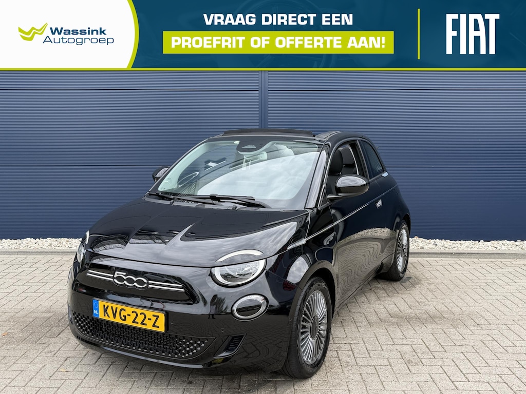 Fiat 500C La Prima 42 kWh SOH 95,8% | Navigatie | Apple Carplay/Android Auto | Lage Km stand!