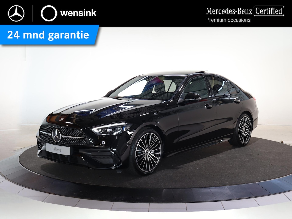Mercedes-Benz C-klasse 180 Business Solution AMG | Panoramaschuifdak | Night | 19 inch LM Velgen | Trekhaak | 360 Camera | Memory Elek. stoelen