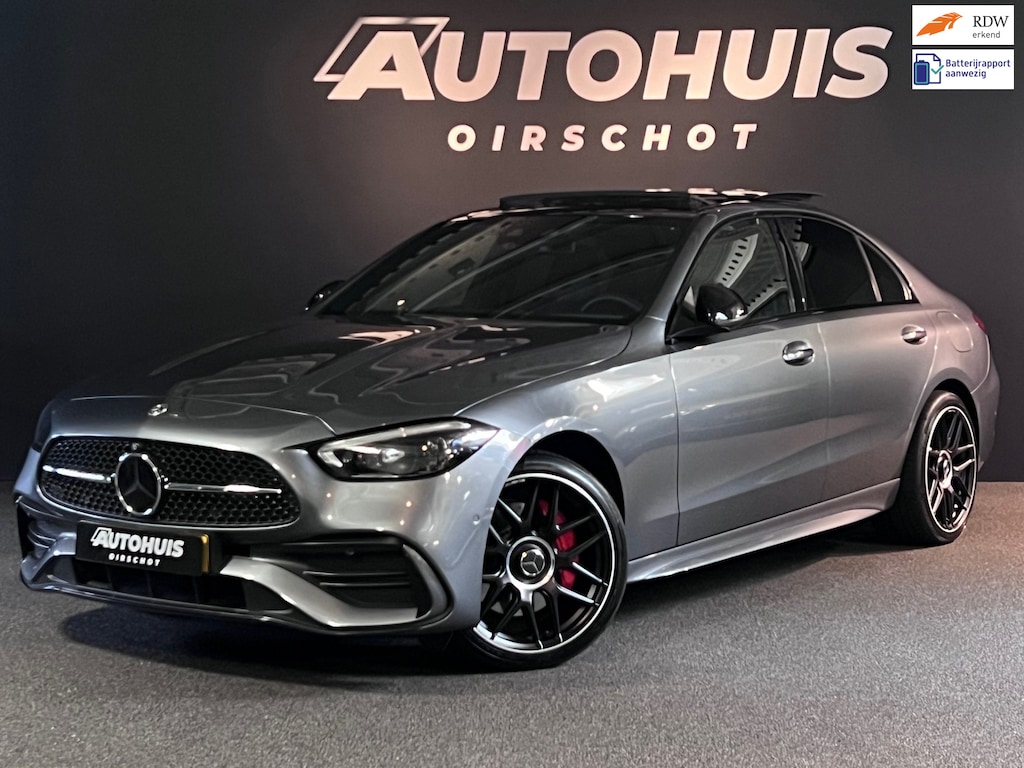 Mercedes-Benz C-klasse 300 e AMG Line Limousine Pano/Memoryseats/360Camera/Headup/Carbon/Stuurverwarming/Stoelventilatie/Trekhaak