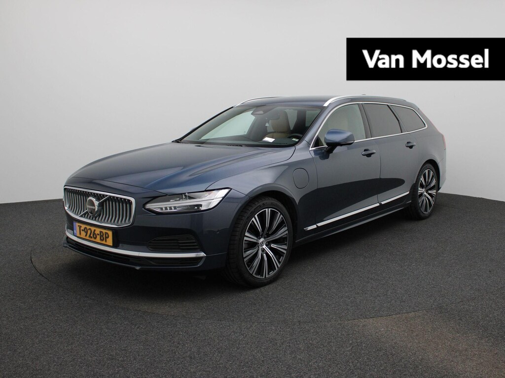 Volvo V90 2.0 T6 Plug-in hybrid AWD Plus Bright 350PK | Elektrische Trekhaak | Leder Interieur | Harman Kardon Audio | Memory Seats | Achterbankverwarming | Google Navigatie | Apple CarPlay & Android Auto