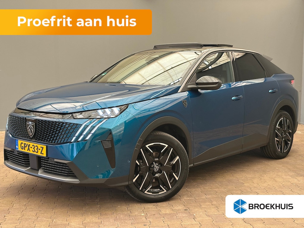 Peugeot 3008 1.2 Hybrid 136 GT Panorama Dak | 360 Camera | Elek. Lederen Stoelen met Massage | FOCAL | Stoelverwarming/Ventilatie | Afneembare Trekhaak | Achterstoelen verwarmd | Achteruitrijcamera | Afwijkende dakkleur