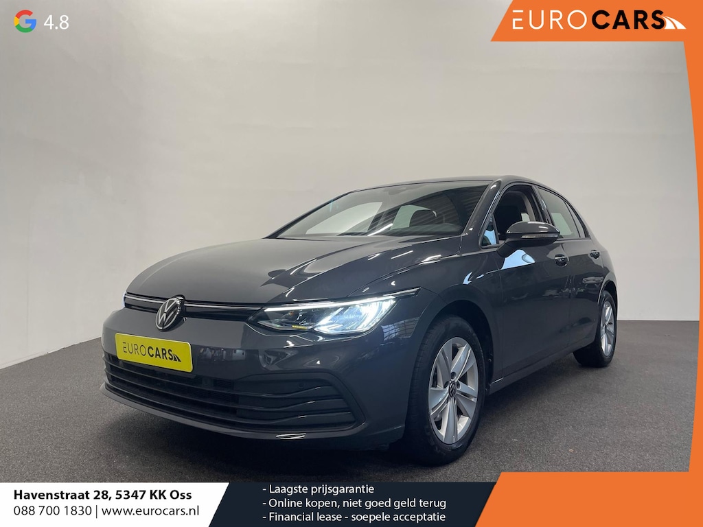 Volkswagen Golf 1.0 eTSI 110pk Automaat Life Navigatie Apple Carplay/Android Auto Parkeersensoren Adaptieve Cruise Control Sfeerverlichting Virtual Cockpit Climate Control Lichtmetalen velgen