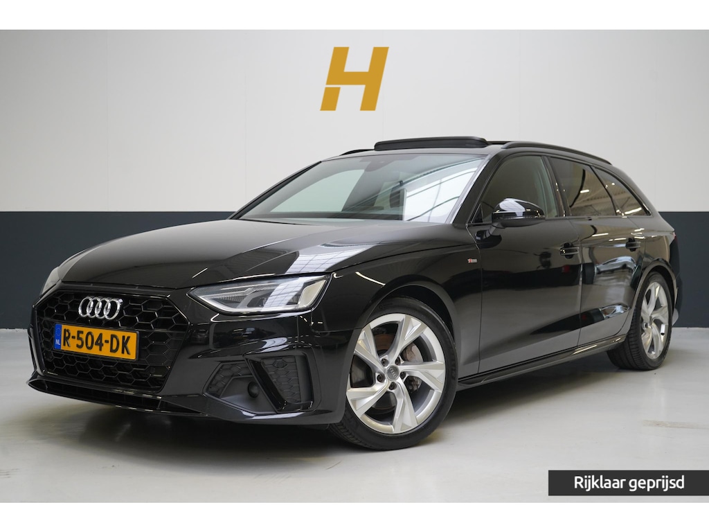 Audi A4 Avant 40 TFSI S edition Competition | Zwart optiek | Panoramadak | Trekhaak | Adaptive | Carplay | Camera | Leder | Sportstoelen