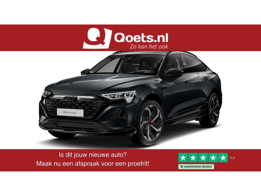 Audi Q8 Sportback e-tron 55 quattro Advanced Edition 115 kWh Trekhaak - Panoramadak - Adaptieve Cruise Control - B&O - Head up - Stoelmassage/ventilatie - Comfortstoelen vóór - Stoelverwarming voor/achter -