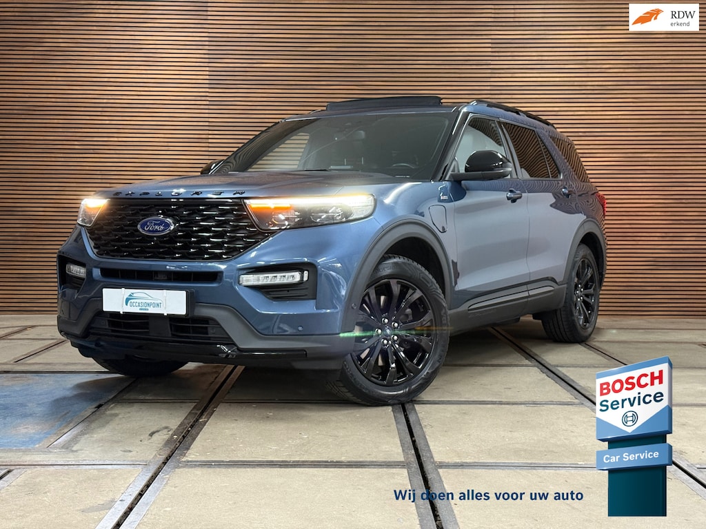 Ford Explorer 3.0 V6 PHEV ST-Line | 7p. | Black Style | Vol! | Pano | Trekhaak | Winter Pack | B&O | ACC | Led | Camera | Leder|