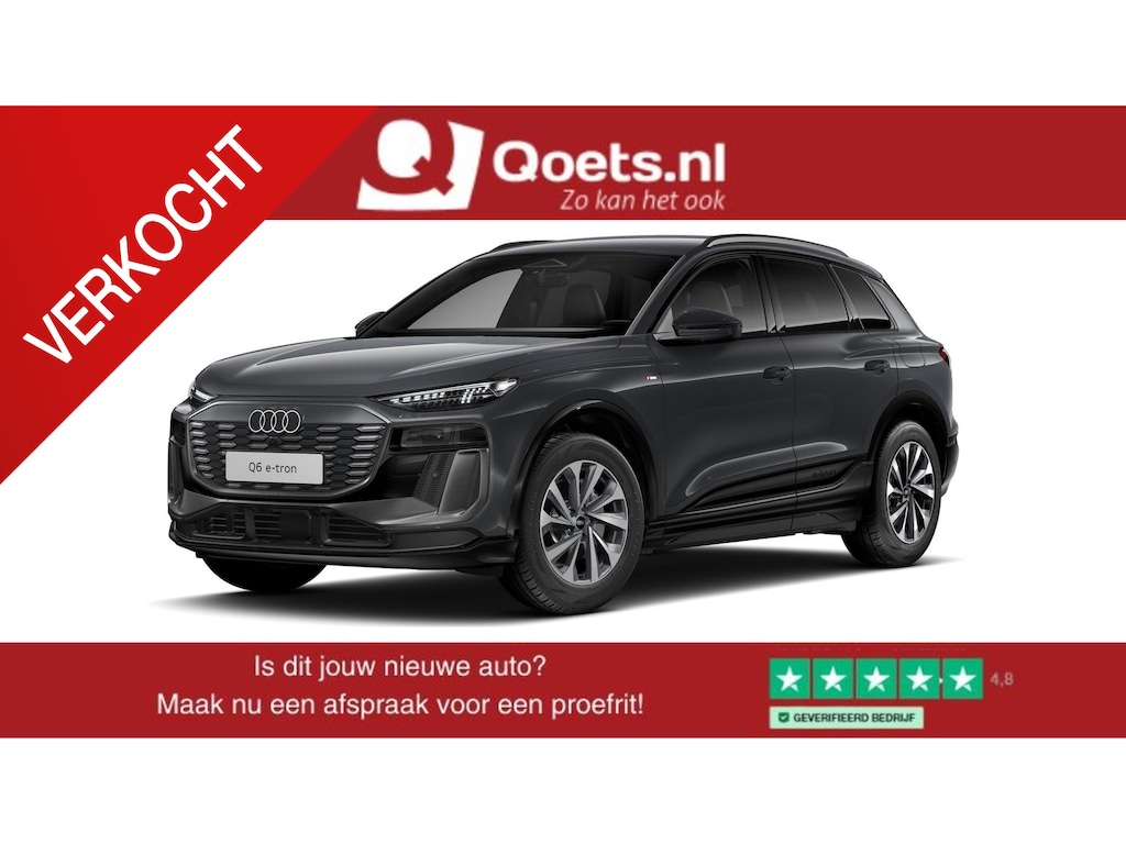 Audi Q6 e-tron S edition quattro 100 kWh Tech Pro - Getinte Ruiten - 3-spaaks stuurwiel - Augmented reality head-up display - MMI experience plus met B&O - Adaptive air suspension -
