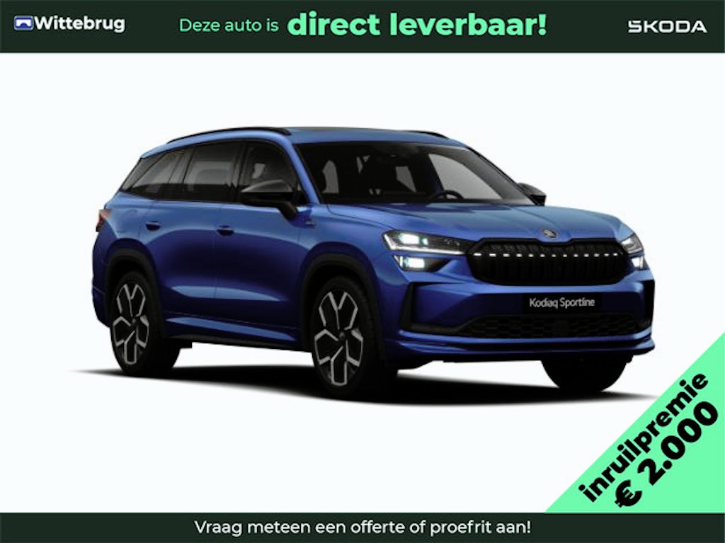 Skoda Kodiaq 1.5 TSI PHEV Sportline Business Comfort pakket / Panoramadak / Simply Clever Familie / Trekhaak / 20 inch / Winter