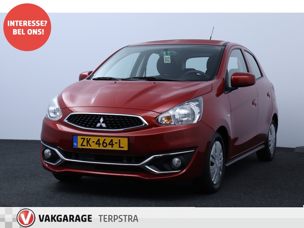 Mitsubishi Space Star 1.0 Cool+/ Airco!/ C.V.Afstand/ Elek.Pakket/ Radio-CD+AUX/ Deelbare Achterbank/ Dakspoiler/ Metallic Lak.