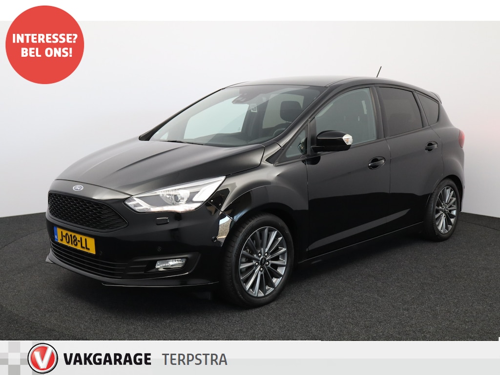 Ford C-Max 1.0 Titanium Sport/ 17'' LMV/ Bi-Xenon/ Voorruitverw./ Dakspoiler/ Camera/ PDC V+A/ Keyless-GO/ Stoel + Stuurverw./ Apple Carplay/ Zwarte-Hemel/ Extra getint glas/ 6-Bak.