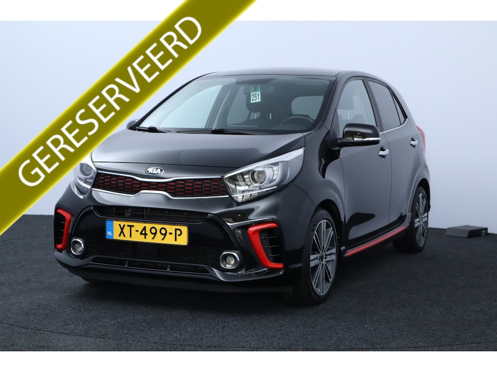 Kia Picanto 1.0 T-GDI GT-Line/ Keyless/ Camera/ Stoel + Stuurverw./ Extra getint glas/ LED Dagrijverl./ LEDER/ Apple + Android/ DAB+/ Clima/ Cruise/ Elek. pakket/ Isofix/ Bluetooth/ Multi. LEDER. Stuur/ Mistl./ PDc/ Chroom