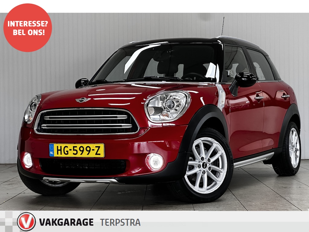 MINI Countryman 1.6 Cooper Pepper/ Zwarte Hemel/ 17''LMV/ Clima/ Navi/ Cruise/ Bluetooth/ Multi.LEDER.Stuur/ Elek.pakket/ Isofix/ PDC Achter.