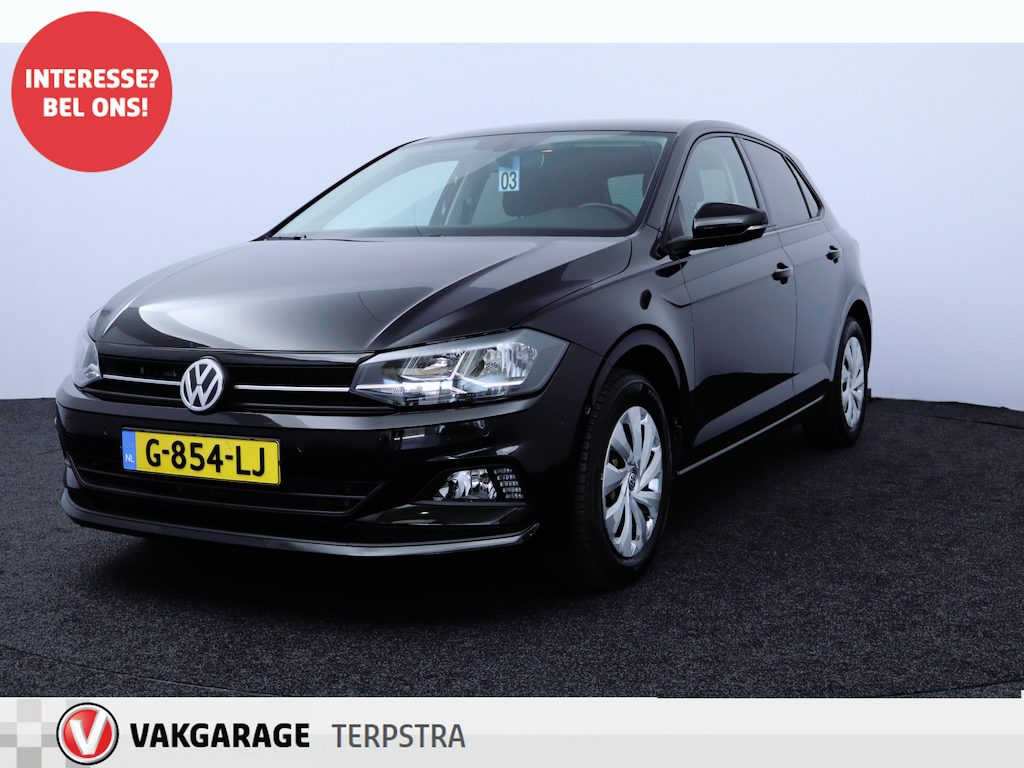 Volkswagen Polo 1.0 TSI Comfortline Business/ PDC V+A/ Extra getint glas/ Adaptive Cruise/ Apple + Android/ DAB+/ Navi/ Clima/ Bluetooth/ Armsteun/ Multi. LEDER. Stuur/ Mistl./ LED Dagrijverl.