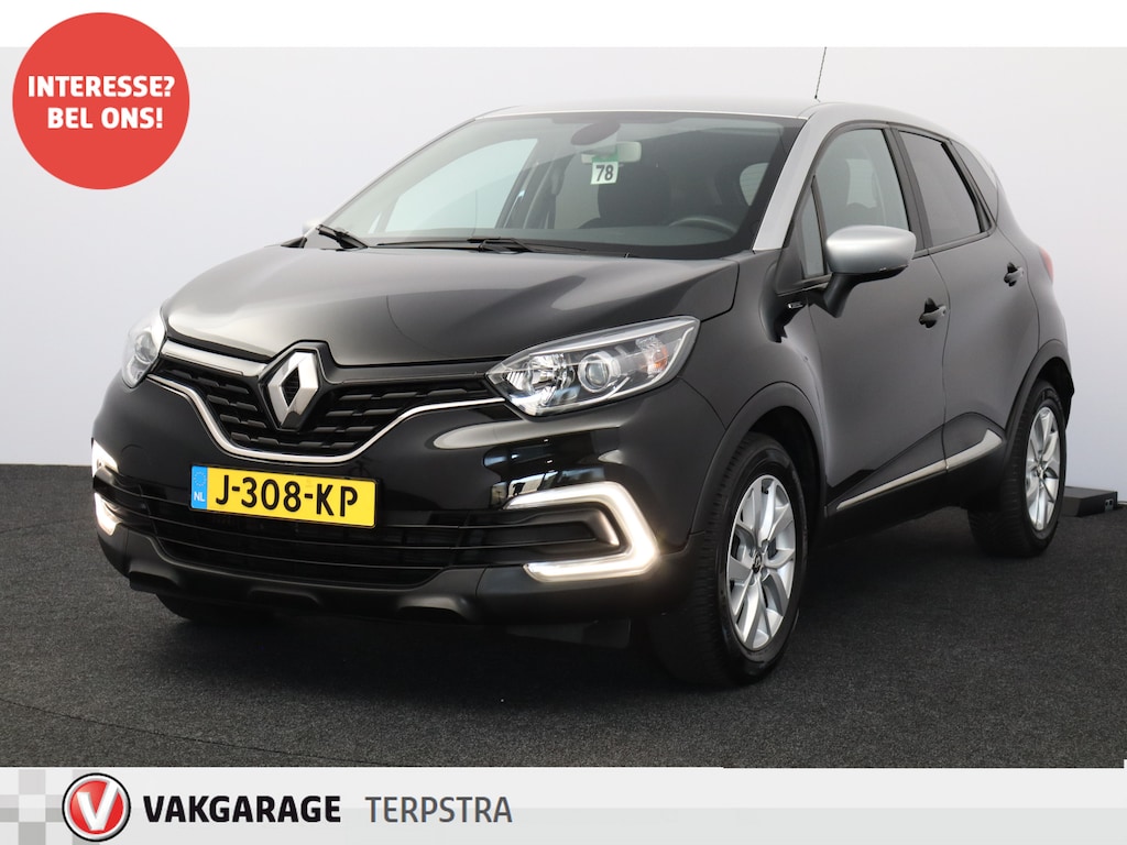 Renault Captur 0.9 TCe Limited/ LED Dagrijverl./ Apple+Android/ Keyless/ Clima/ Navi/ Cruise/ Bluetooth/ Multi.LEDER.Stuur/ Elek.Pakket/ Isofix/ PDC.