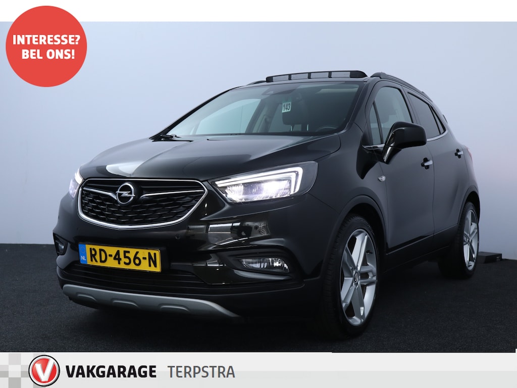 Opel Mokka X 1.4 Turbo Innovation /Schuif-Kanteldak! /LED Koplampen /Camera /Stoel + Stuurverw. /Leder! /Lane Assist /Apple + Android /KEYLESS /Navi /Climat /Cruise /Elek. pakket /Bluetooth /19"LMV /Extra getint glas /PDC V+A