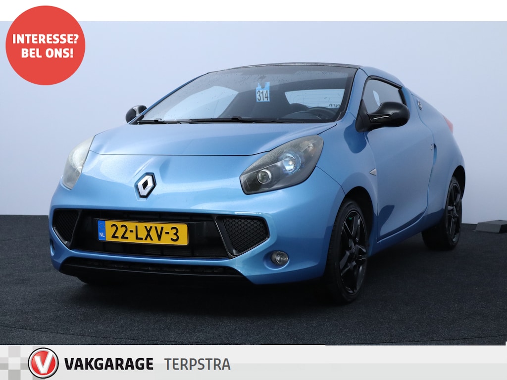 Renault Wind 1.2 TCE Dynamique/ D-Riem verv: 187.000 KM!/ Elek. Kap/ 16'' LMV/ Half-Leder/ Airco/ Cruise/ Elek. pakket/ Radio-CD AUX/ Multi. Stuur/ Mistl./ Metallic lak.