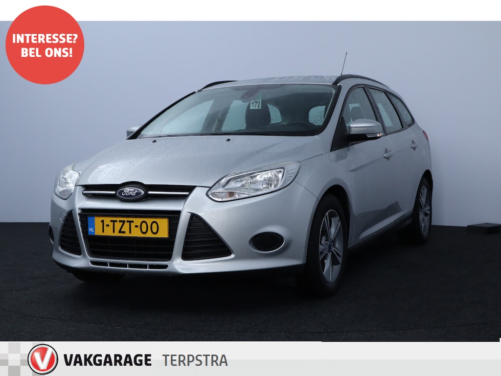 Ford Focus Wagon 1.0 EcoBoost Edition/ D-Riem verv: 141.000 KM!/ 16'' LMV/ Trekhaak/ Navi/ Airco/ Cruise/ Elek. pakket/ Isofix/ Bluetooth/ Multi. LEDER. Stuur/ Dakrails.