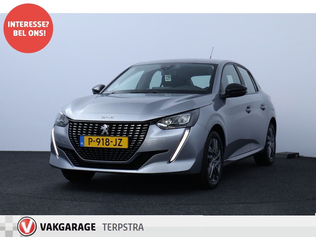 Peugeot 208 1.2 PureTech Active Pack /LED Koplampen /DAB+! /Apple + Android /Lane Assist /Navi /Airco /Cruise /Elek. pakket /Bluetooth /PDC /16"LMV /LED Dagrijverl. /Isofix.