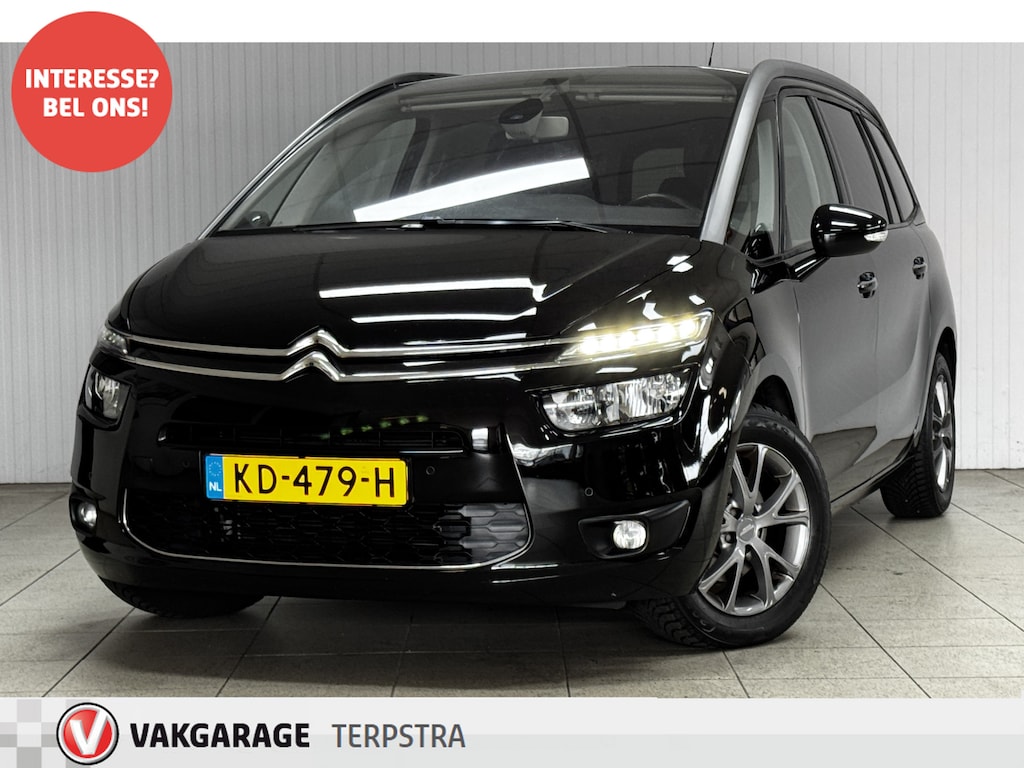 Citroën C4 Grand Picasso 1.2 PureTech Business /Trekhaak! /7-Persoons! /Camera /DAB+! /Navi /Climat /Cruise /Elek. pakket /Bluetooth /Dodehoekdetec. /Regensensor /LED Dagrijverl. /16"LMV /PDC V+A /Extra getint glas /Mistlampen /Dakrails.