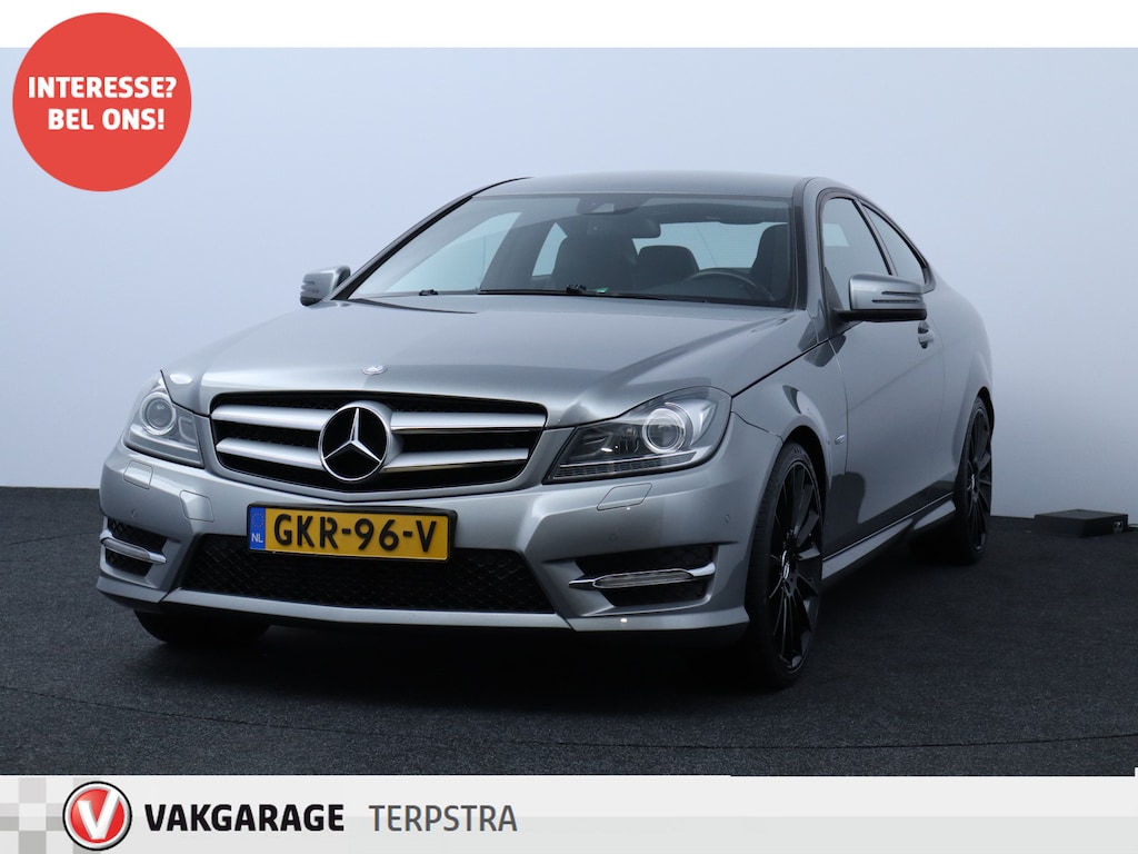 Mercedes-Benz C-klasse Coupé 180 /Ketting Vervangen! /AFN. Trekhaak /Bi-Xenon! /19"LMV /Half-Leder /Climat /Elek. pakket /Bluetooth /Stoelverw. /Regensensor /Armsteun /Isofix /PDC V+A /LED Dagrijverl.