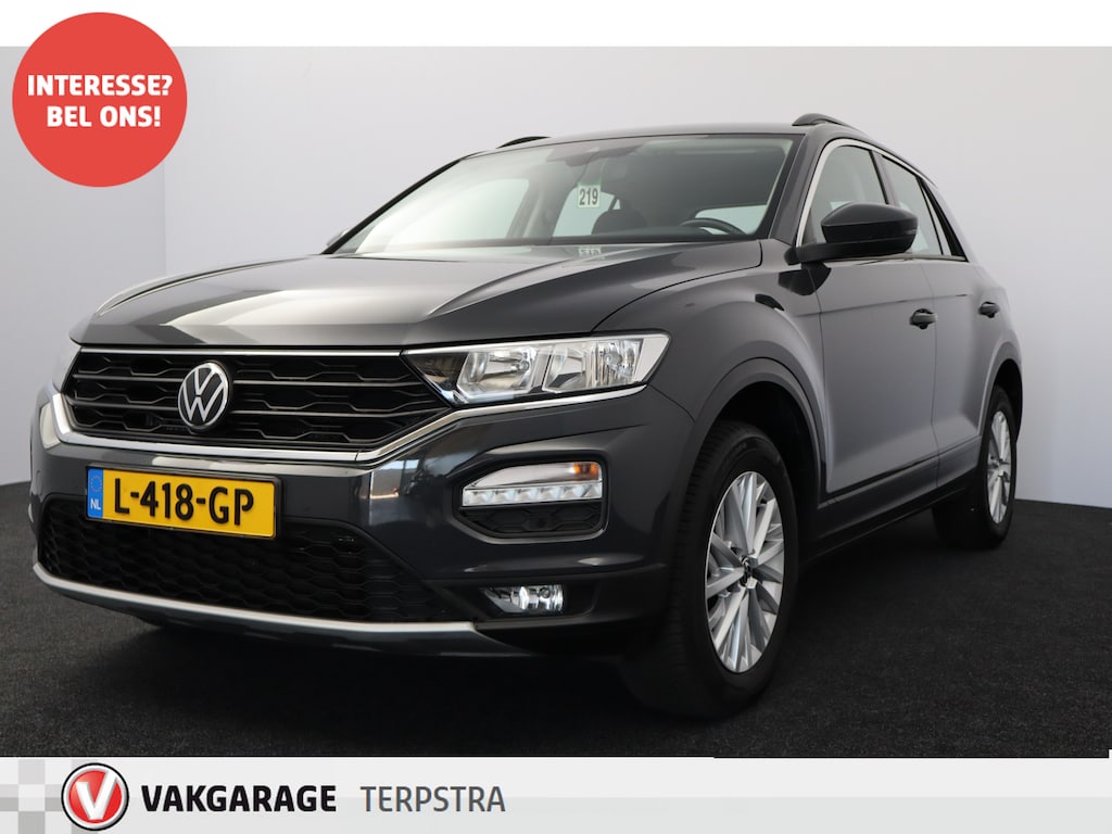 Volkswagen T-Roc 1.5 TSI Style/ Trekhaak!/ 16''LMV/ Apple+android/ Airco/ Navi/ Cruise/ Bluetooth/ Multi.LEDER.Stuur/ Elek.pakket/ Isofix/ PDC V+A.