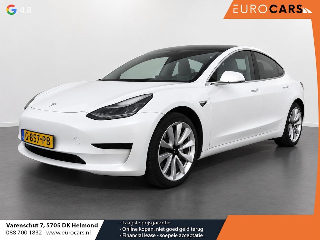 Tesla Model 3 Standard RWD Plus 60 kWh Autopilot Airco Leder Panoramadak PDC VA Camera 19" Sport Wheels